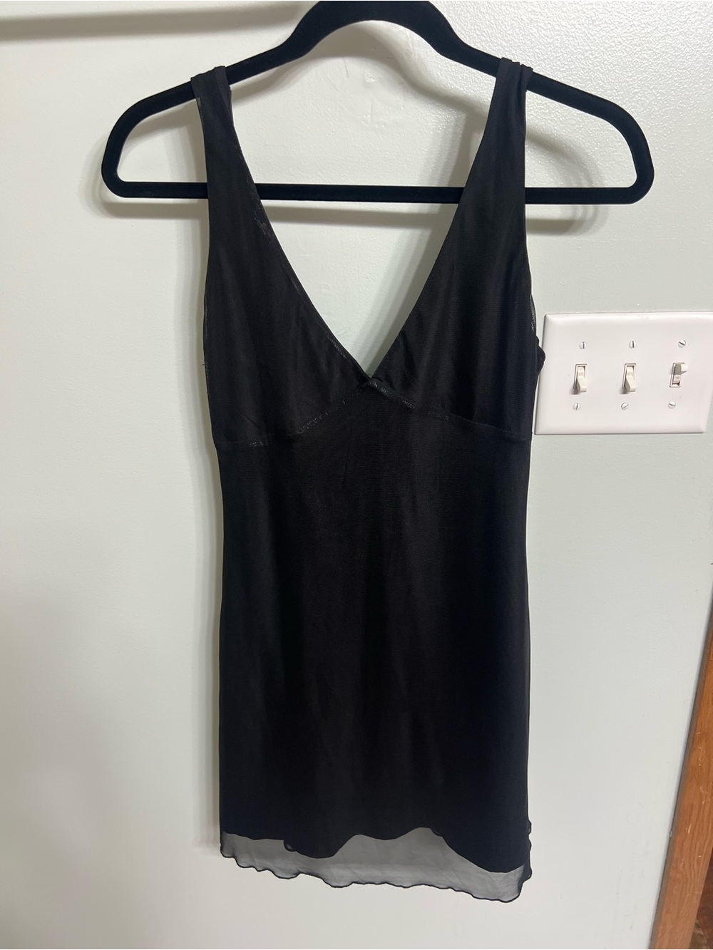 Princess Polly V-Neck Little Black Dress